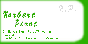 norbert pirot business card